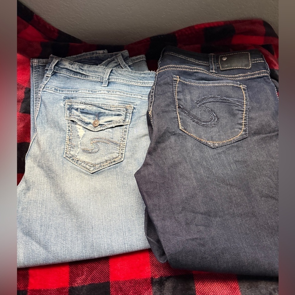 Silvers Capri Jeans Blue Denim Women’s Sz 18 Casual Wear Short pants Lot